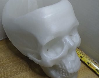 Skull Planter GLOW in the DARK, 5 inch pot size. Other colors available... Custom made by CustomPokersAndMore.com
