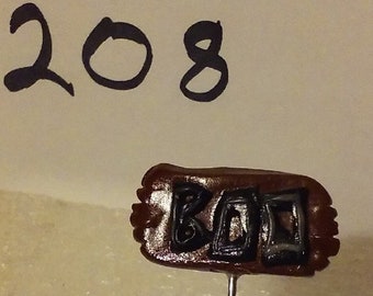 Boo Sign Poker Halloween Item#208, Pipe Poker, Drink Stirrer, Letter Opener, Kitchen or Household Utensil