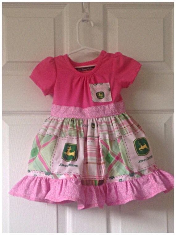 pink john deere baby girl clothes