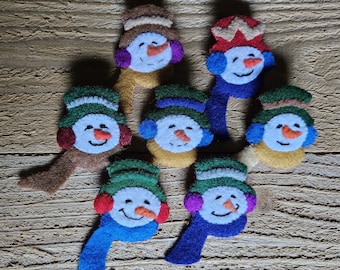 Felt Snowman Pin (Sold Individually)