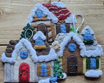 Log Cabin Ornaments - Sold Individually
