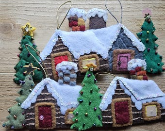 Log Cabin Ornaments - Sold Individually