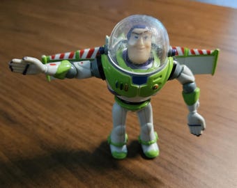 Buzz Lightyear Toy Story 1995 Disney Thinkway Action Figure Vintage Collectible