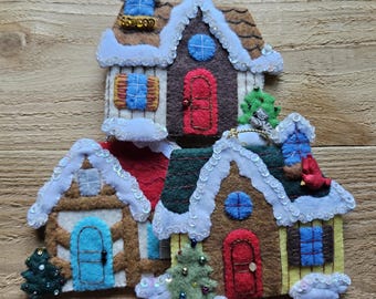 Log Cabin Ornaments - Sold Individually