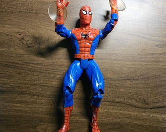 Spiderman Suction Cups Marvel Comics 1994 Toy Biz Action Figure Vintage Collectible
