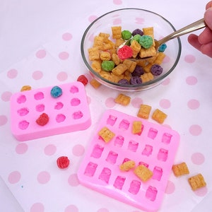 Colorful Cereal crunch berries bundle option cavities cereal mold  | Soap | Candle | Mold for Wax | Mold for Resin
