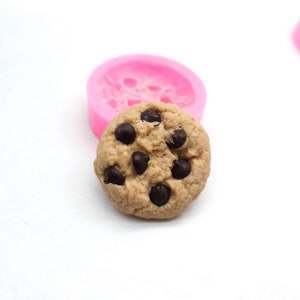Chocolate Chip Cookie Silicone Mold for Candle Making and Crafting, Realistic Chocolate chip cookie mold, Cookie mold, NS021 nck