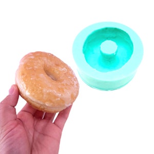 Old fashioned donut Wax mold Resin mold Soap mold Realistic sugary donut doughnut Flexible mold Candle mold