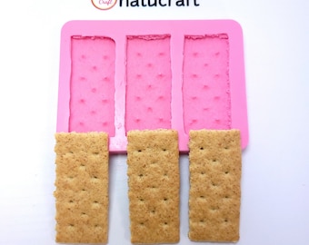 Graham Cookie honey smores - 3 Cookies - Special offer Limited quantities Cracker Silicone mold