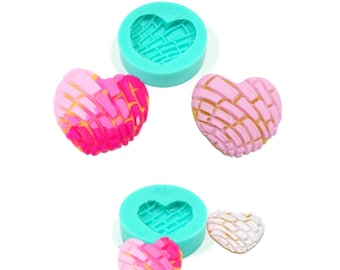 Heart Concha Mold – Mexican Bread Silicone Crafting Tool
