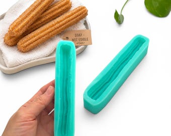 Churro Silicone Mold Set of 2 – Dessert Molds for Chocolate, Gummies, Candy, Fondant, Soap, Wax Melts and Resin Crafts