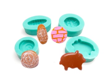 Sweet Buns Mexican Bread Silicone Mold, Miniature Food Crafting Tool MS853 nck2