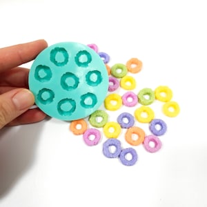 Fruit Loops Multi-Project Silicone mold realistic cereal loops silicone molds