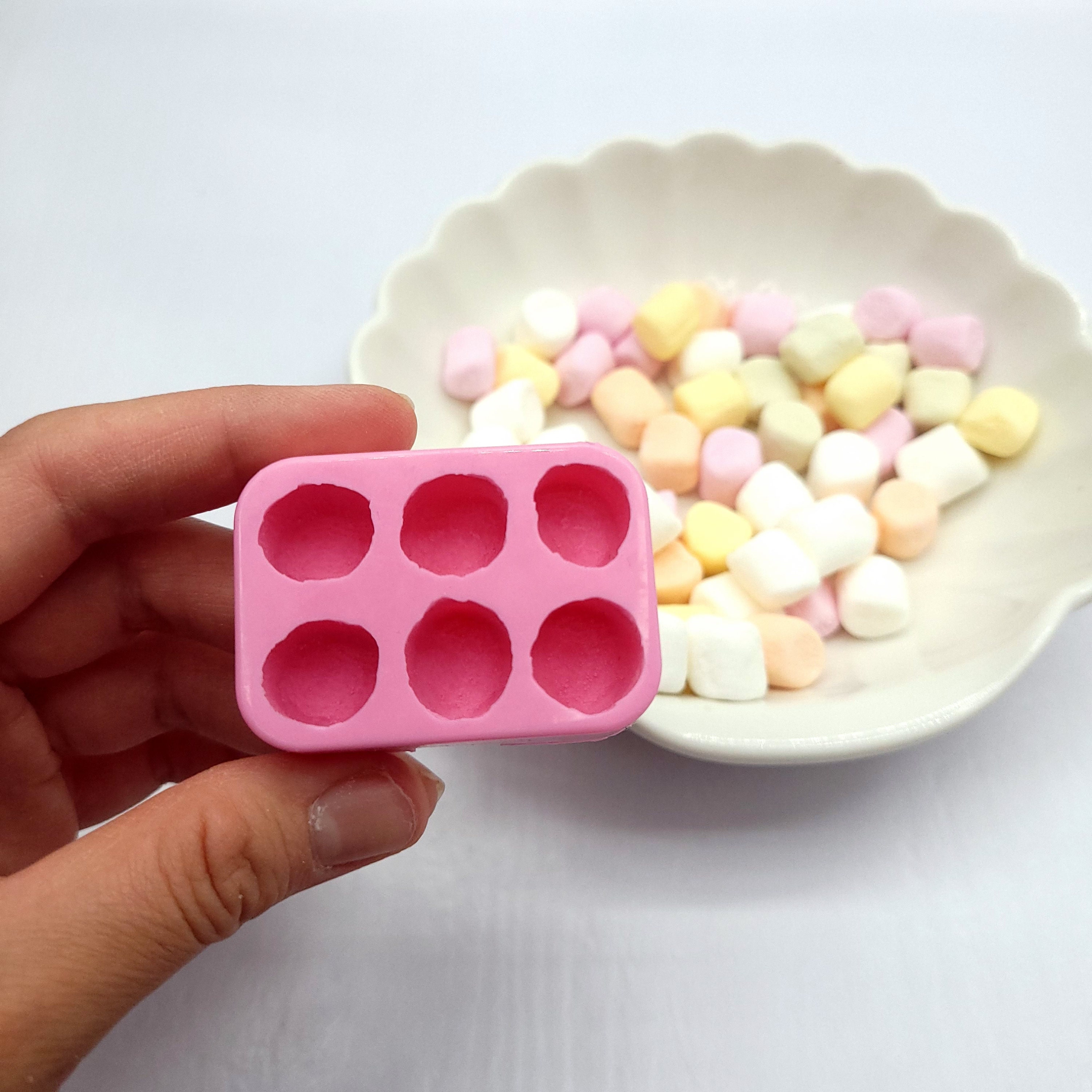 3D Medium Marshmallow Silicone Mold Soap Silicone Candy Dessert Marshmallow  - Yahoo Shopping