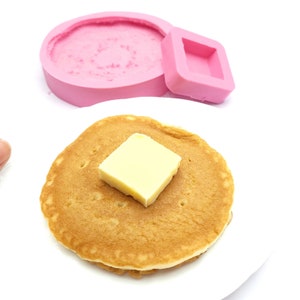 Pfannkuchen und/oder Butter Silikonform | Seife | Kerze | Gießform für Wachs | Gießform für Resin Gussteile EC044-5 nck2