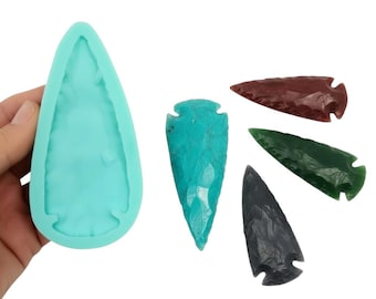 Arrowhead Silicone Mold for Resin Jewelry, Tribal Pendant & Soap Embed Mold NS001