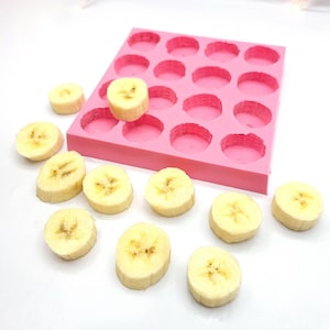 Banana slices wax melts mold | Soap | Candle | Mold for Wax | Mold for Resin NC074