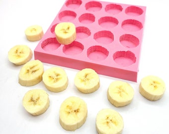 Realistic Banana Slices Silicone Mold for Wax Melts, Soap, Resin Crafts