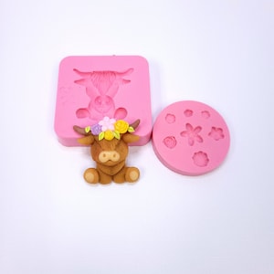 highland cow highland cattle farm Multi Project Silicone Mold NT050