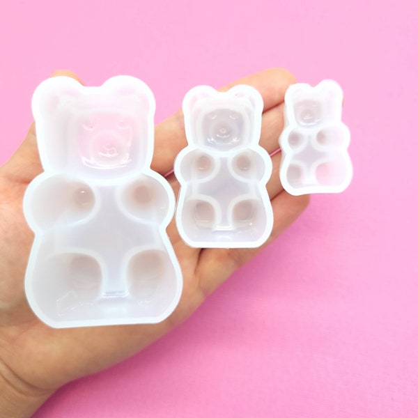 Gummy bear Resin mold, Resin, UV Resin, Resin Molds, Silicone Mold, Silicone Mold for Resin, shiny bear mold , Candle making mold