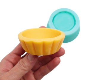 Mini pie crust realistic Tart crusts  great quality Wax mold Resin mold Soap mold Realistic Flexible mold nck