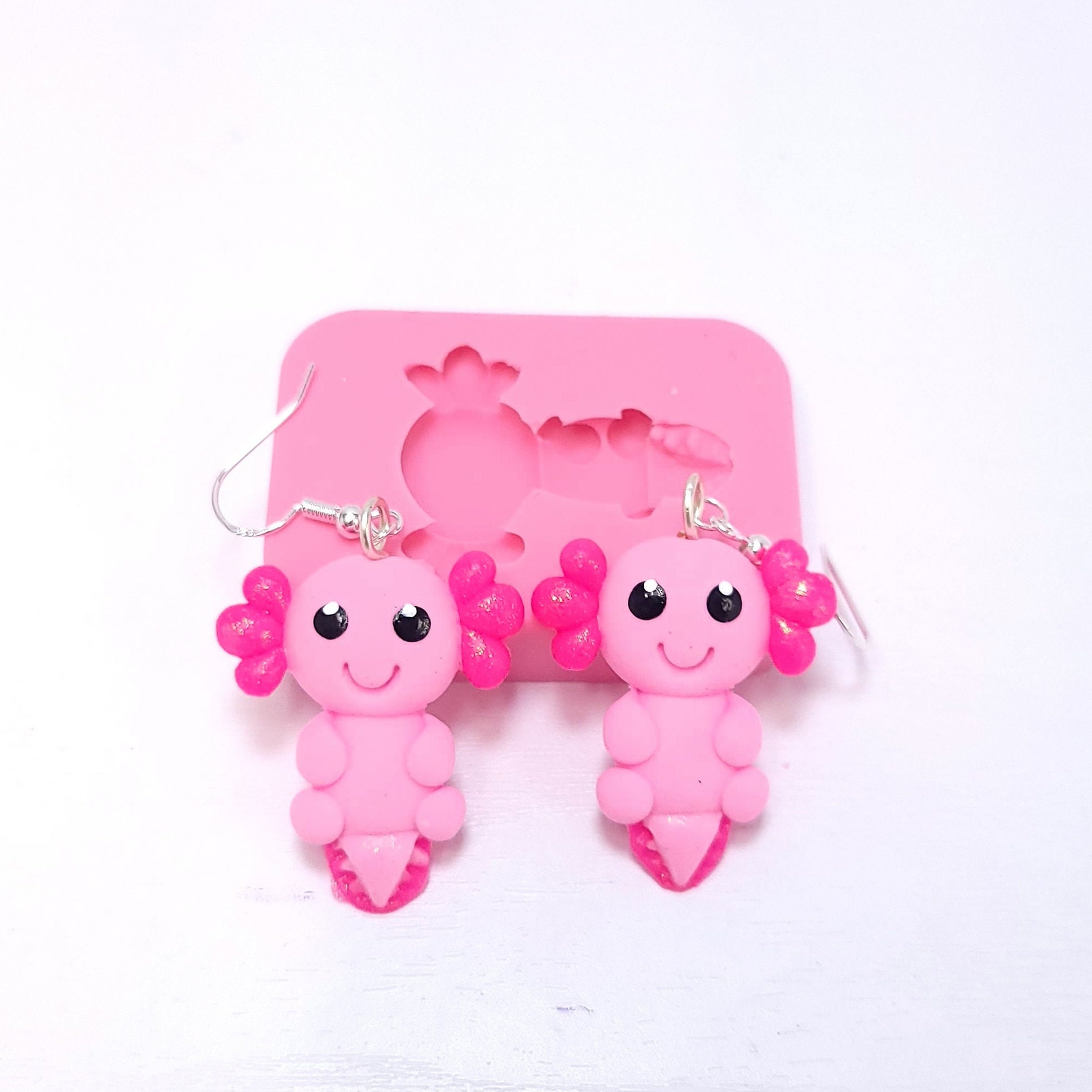 Kawaii Axolotl Charm Polymer Clay Handmade Gifts Planner Charm Stitch  Marker 