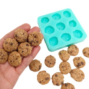 Realistic chocolate chips cookie cereal wax melts mold  | Soap | Candle | Mold for Wax | Mold for Resin NC052