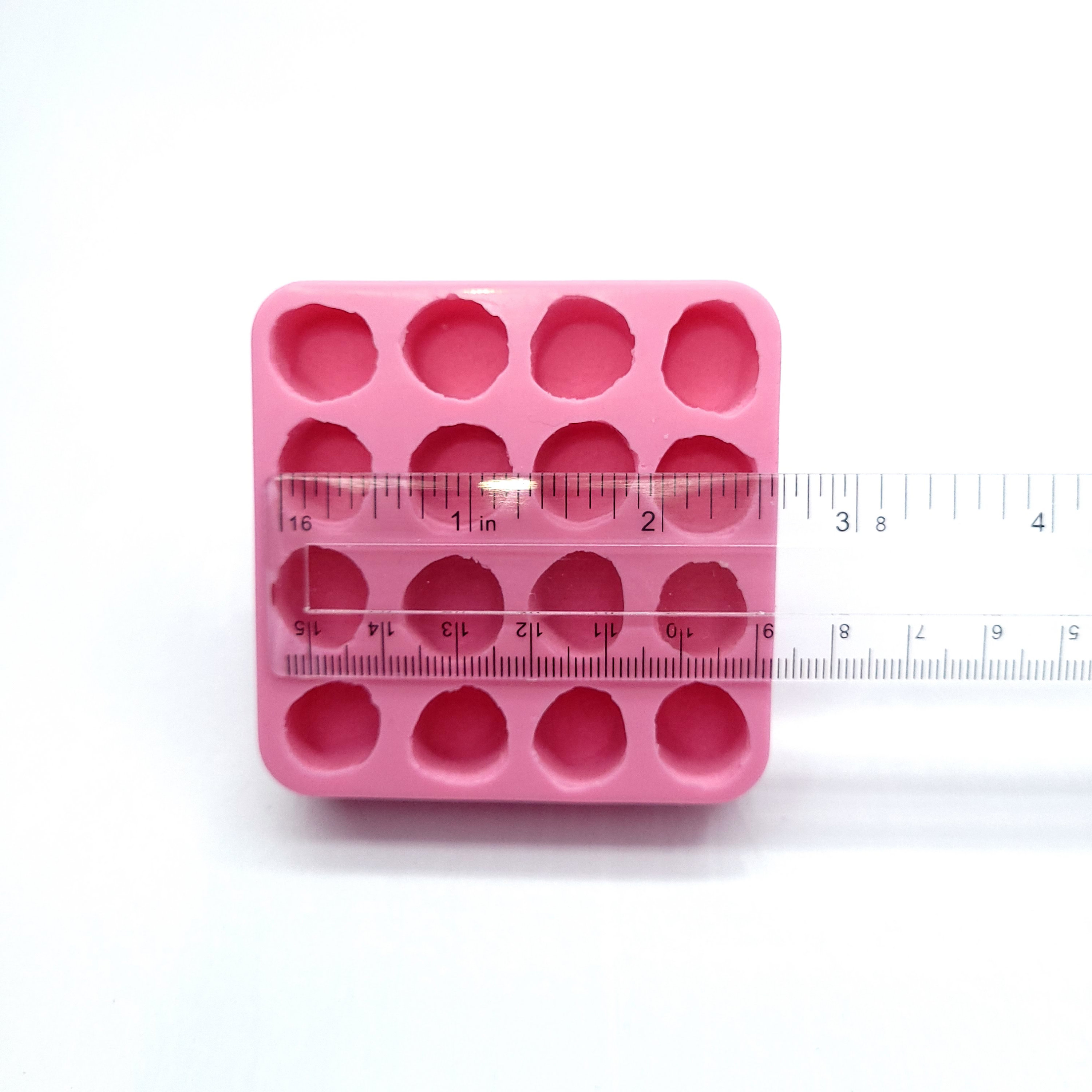 Strawberry Medium Embeds 16 Cavity Silicone Mold 908