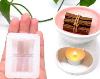 Firewood Bundle Silicone Mold, Mini Log Mold, Rustic Camping Wood Mold for Wax Melts, Candles, Soap & Resin Crafts