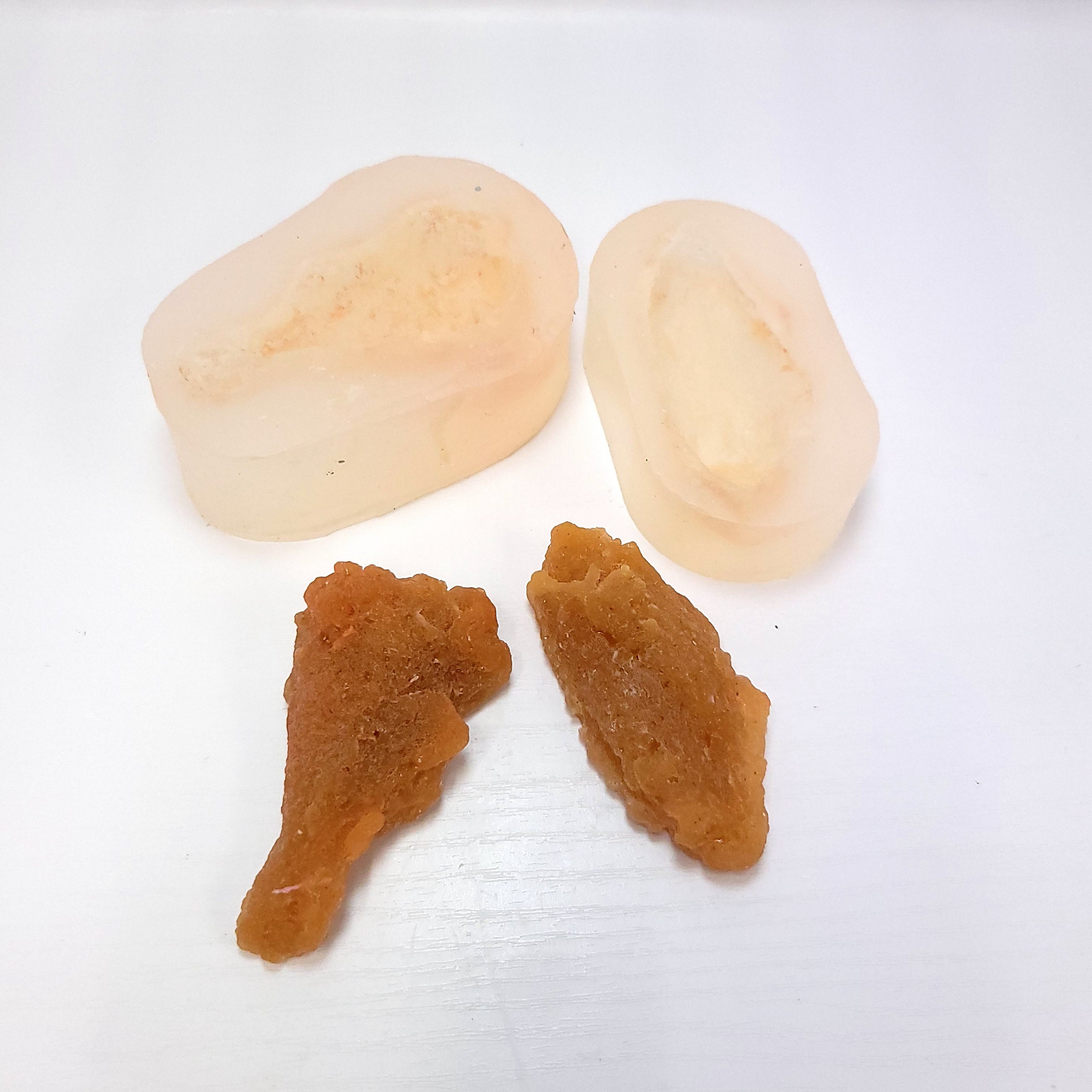 1pc Chicken Wing Drumette Silicone Mold, Dessert Shape Silicone Mold, Soap, Candle, Mold for Wax, Mold for Resin