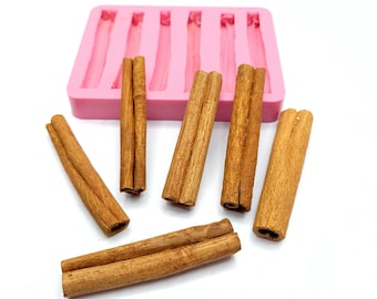 Real Cinnamon sticks wax melts mold 6 cavities fondant molds, Soap Making, Candle making, Mold for Wax , Mold for Resin, wax melts