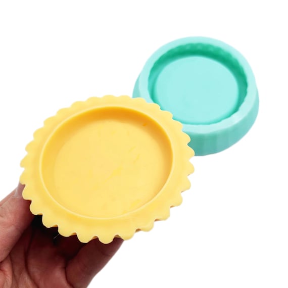 Pie Crust silicone mold - Tart crust candle Silicone mold - Tartlet Silicone mold - Mold for resin - Mold for wax - Soap making mold