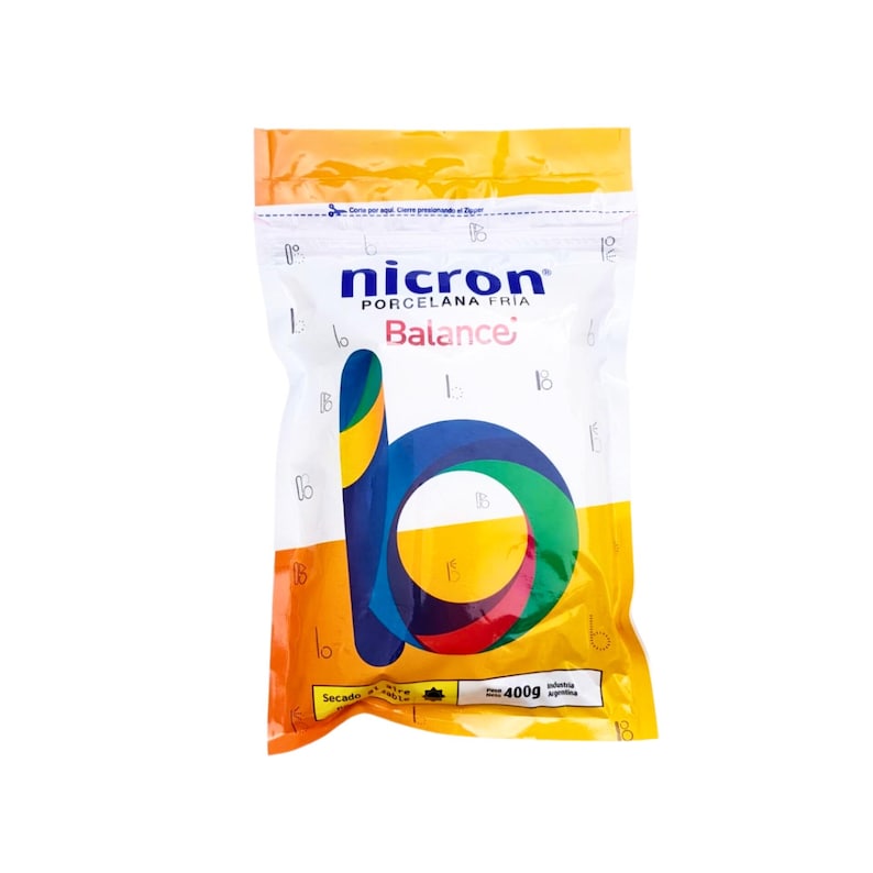 Air dry modeling clay - Nicron flex - Nicron Soft clay -Nicron Cold porcelain - Porcelana fría nck nck2 Balance 400 g