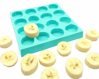 Realistic Banana Slices Silicone Mold, Wax Melts, Soap, Candle Embeds Crafting nck2
