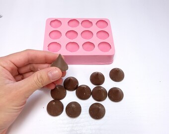Perfect kisses 12 cavities Wax mold Resin mold Soap mold Realistic Flexible mold