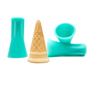 Mini cone silicone mold fake food making mold, candle making mold, resin ice cream cone mold, pottery mold polymer clay mold chocolate mold