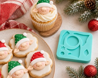 Elf Face Silicone Mold for Fondant, Polymer Clay, Resin and Miniatures