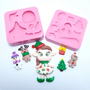 Elves/dolls and Miniature Friends Multi-Project Silicone mold MS110