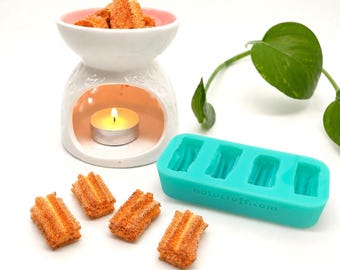 Mini Churro Silicone Mold for Chocolate, Fondant, Resin, Clay, Soap and Candle Embeds nck2