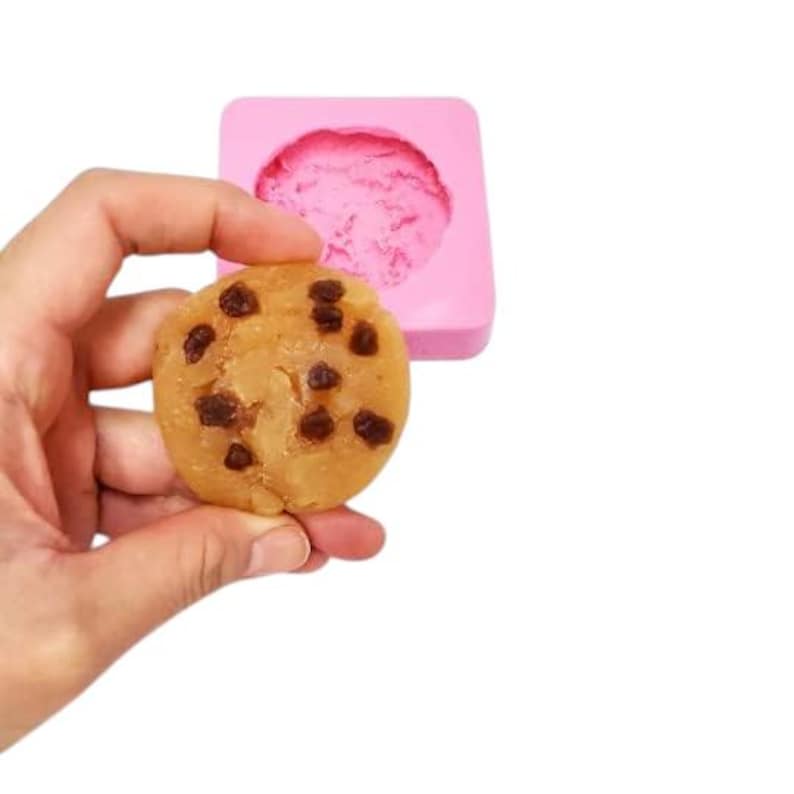 Realistic chocolate chips cookie wax melts mold | Soap | Candle | Mold for Wax | Mold for Resin NC008 nck2 image 1