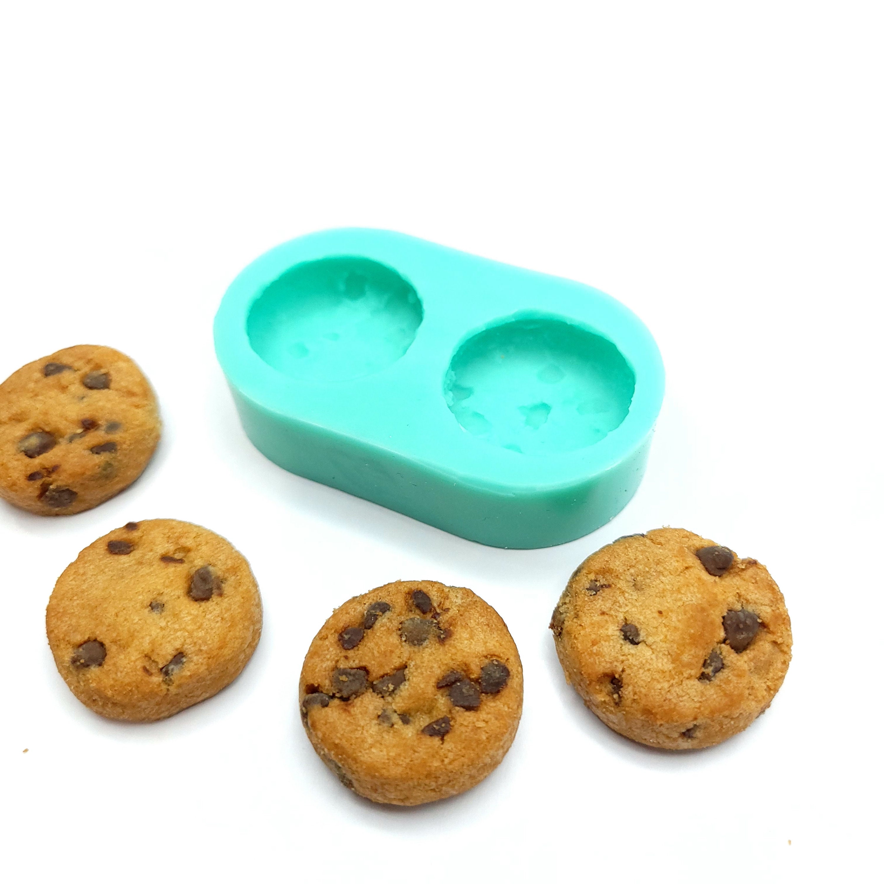 Chocolate Chip Cookies Small Soap 6 Cavity Silicone Mold 373