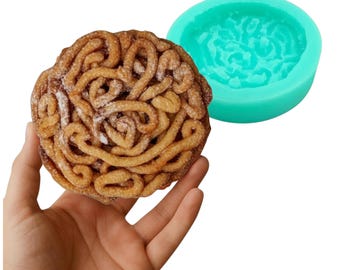 Funnel Cake Silicone Mold | Carnival Fair Food Candy Chocolate Soap Candle Resin Craft Tool nck2