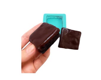 Brownie Square Silicone Mold MS2020 | Realistic Brownie Mold for Soap, Candle, Wax & Resin Crafts