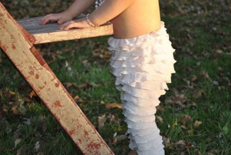 girls ruffle leggings