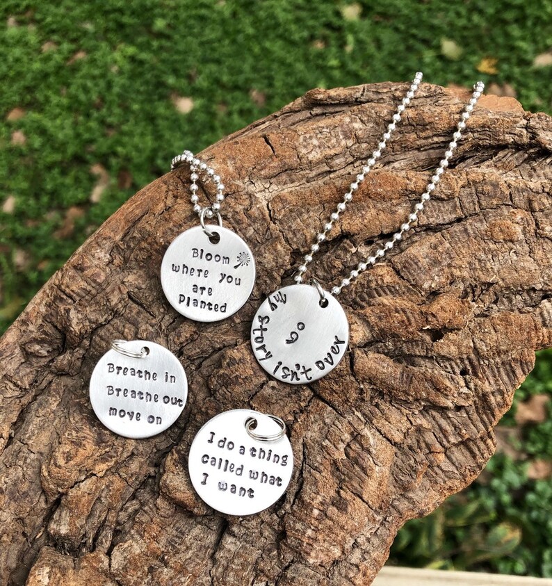 Inspirational nekclace or keychain