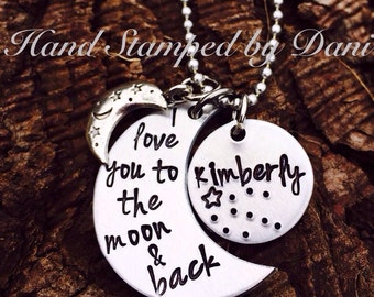 I love you to the moon & back necklace
