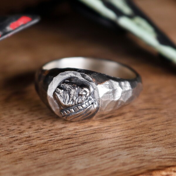 925 sterling zilver Bulldog ring/Pitbull ring/Dog ring zilver/Dog Jewelry Ring/Zilver dier ring/Art ring/puppy hond ring/American Bully hond