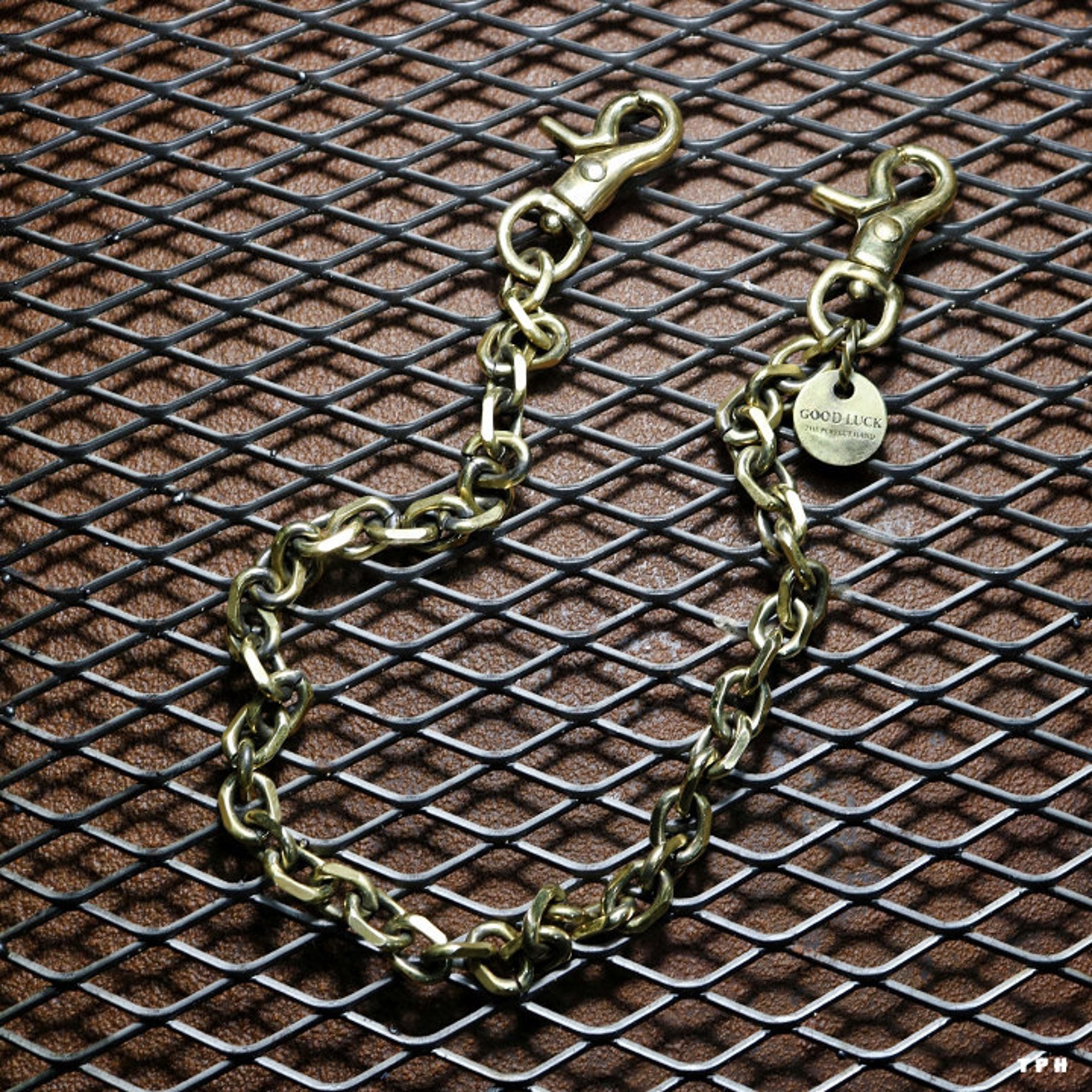 Solid Brass 808 wallet chain / vintage brass key chain / brass Etsy