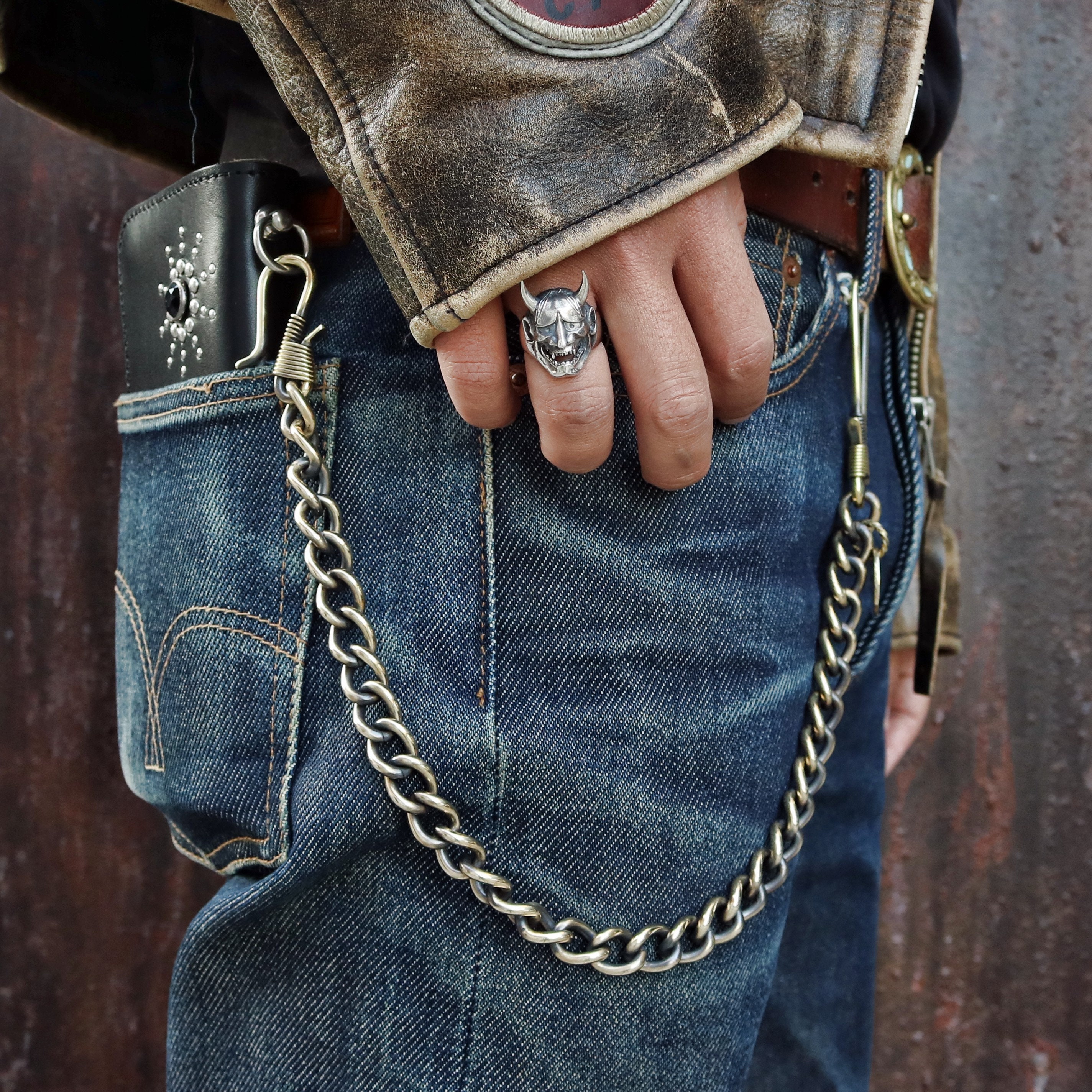 Classical Note Brass Wallet Chain 真鍮 小物