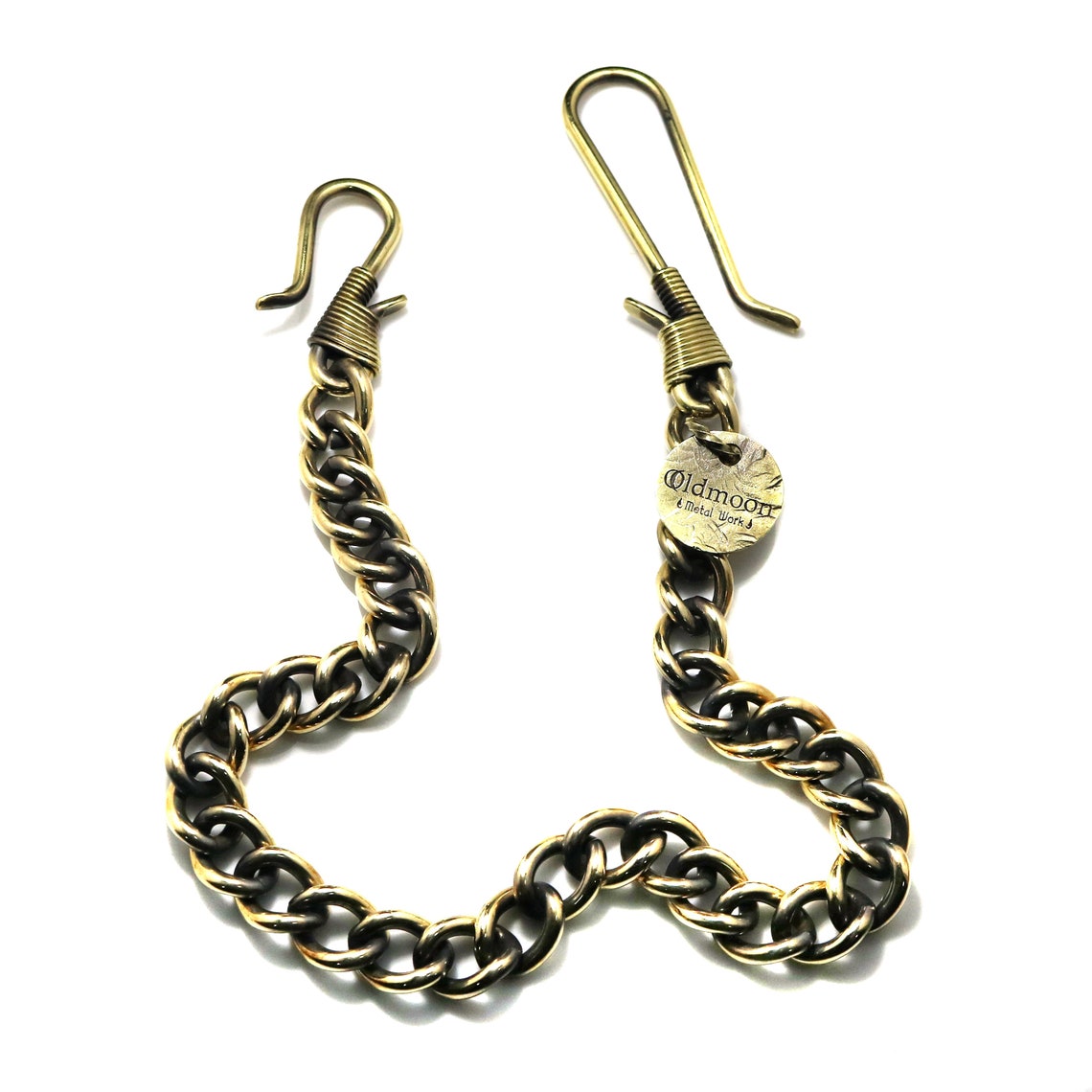 Solid Brass 815 wallet chain / brass key chain / gold brass Etsy